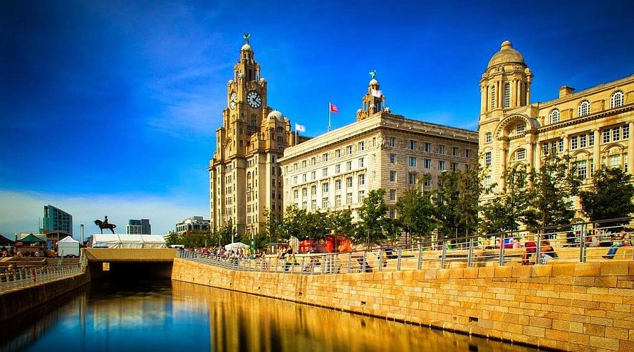 Liverpool waterfront and the Royal Liver Building
